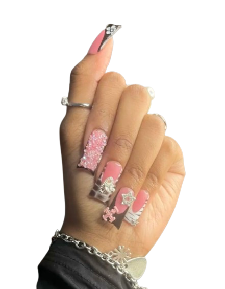 Retro Y2K Nail Design