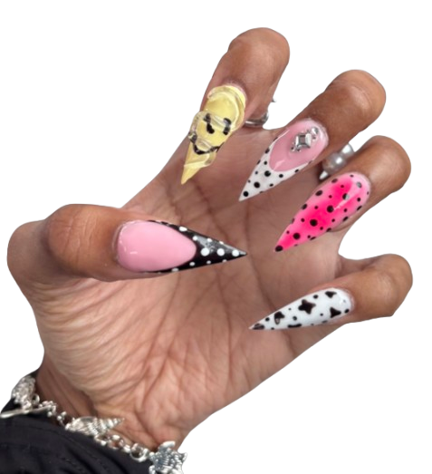Punk Style Nail Art with Edgy Design